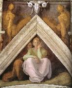 Michelangelo Buonarroti Ancestors of Christ: figures Germany oil painting artist
